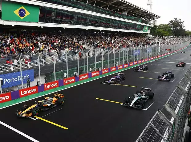 Lando Norris, George Russell, Yuki Tsunoda Titel-Bild zur News: Lando Norris, George Russell, Yuki Tsunoda