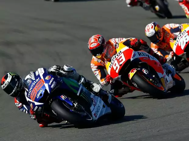Jorge Lorenzo, Marc Marquez, Dani Pedrosa in Valencia 2015 Titel-Bild zur News: Jorge Lorenzo, Marc Marquez, Dani Pedrosa in Valencia 2015
