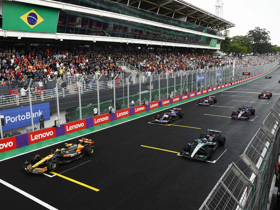 Lando Norris, George Russell, Yuki Tsunoda