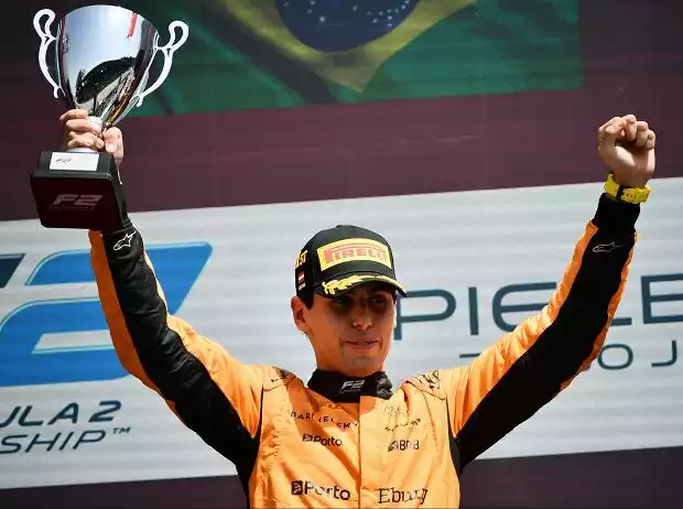 Titel-Bild zur News: Gabriel Bortoleto wird von Fernando Alonso gefördert und beeindruckt in der Formel 2