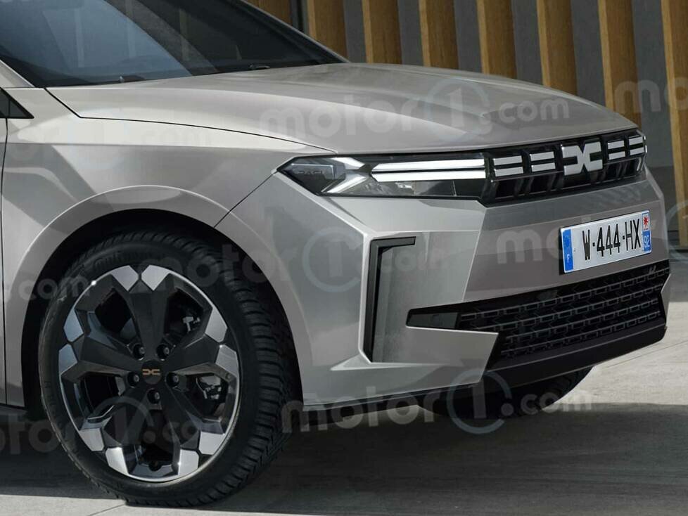 Dacia C-Segment-Modell (2025) als Rendering von Motor1.com