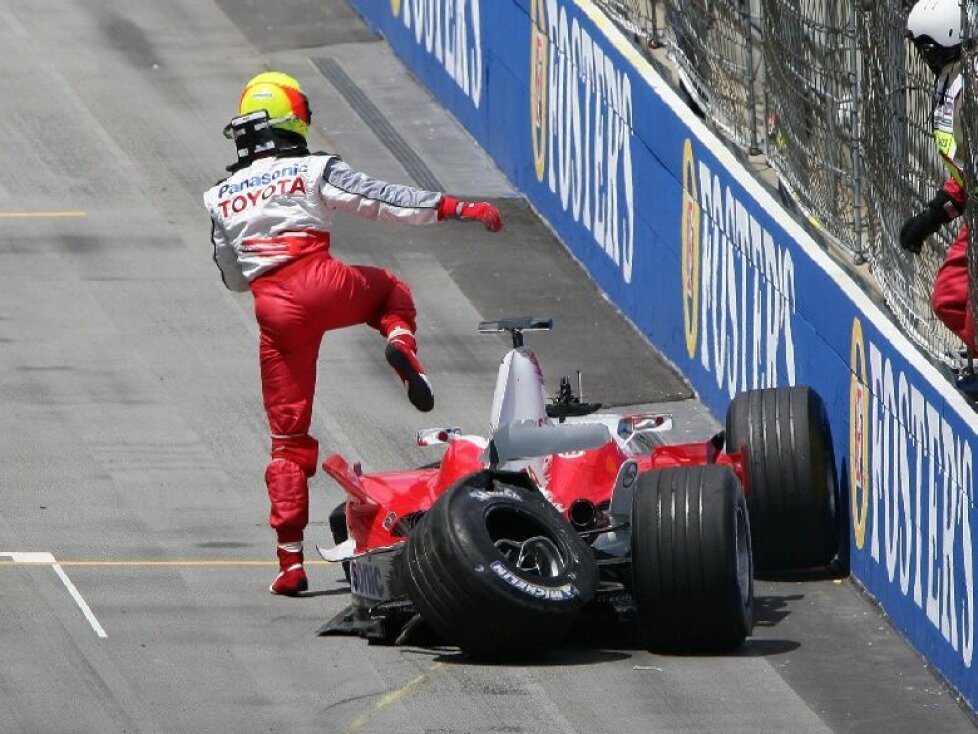 Der Unfall von Ralf Schumacher 2005 in Indianapolis