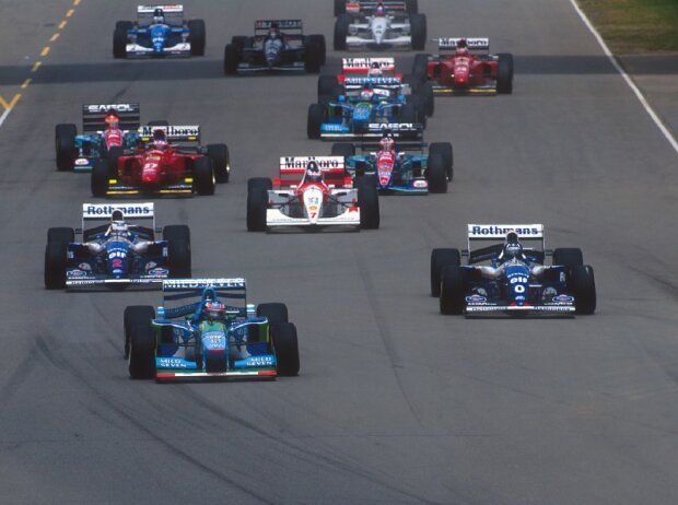 Damon Hill, Michael Schumacher Damon Hill, Michael Schumacher