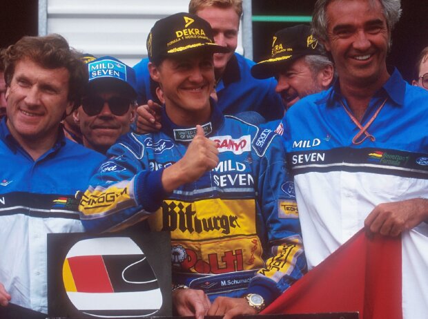 Flavio Briatore, Michael Schumacher Flavio Briatore, Michael Schumacher