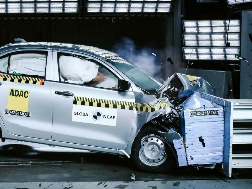 Suzuki Dzire (2024) beim Crashtest