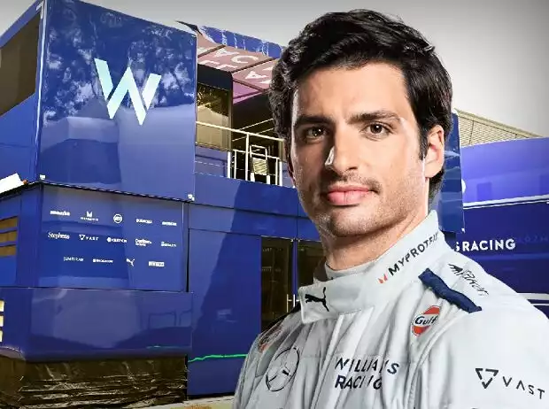 Titel-Bild zur News: Fotomontage: Carlos Sainz als Williams-Fahrer - schon in Abu Dhabi ist es soweit