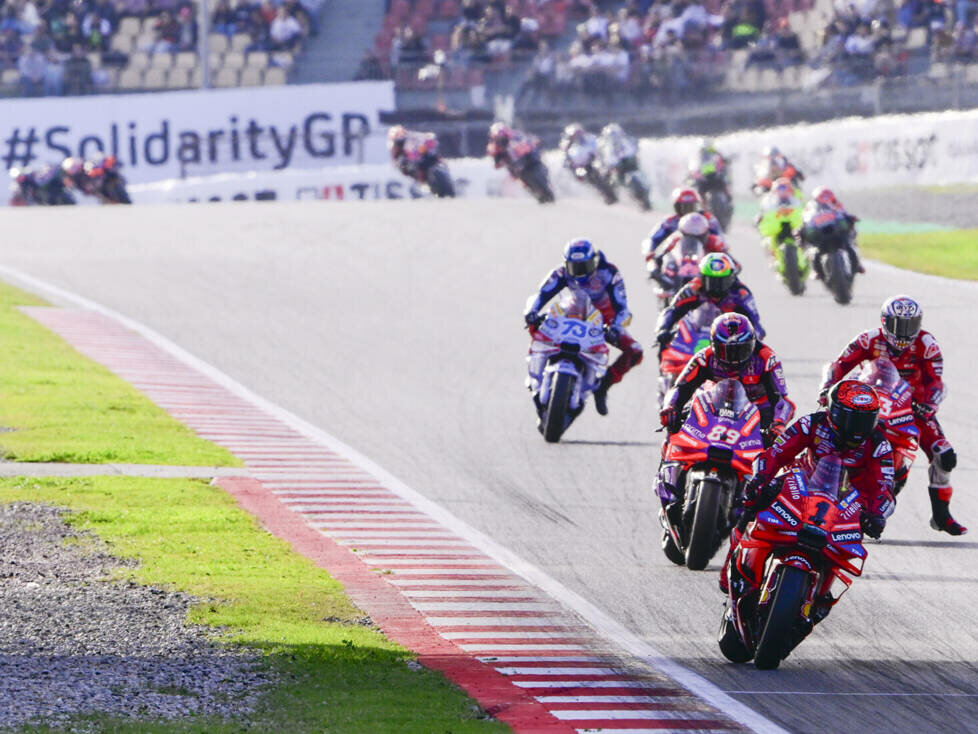 MotoGP-Action auf dem Circuit de Barcelona-Catalunya
