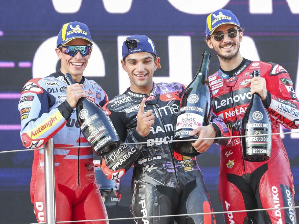 Francesco Bagnaia, Marc Marquez, Jorge Martin