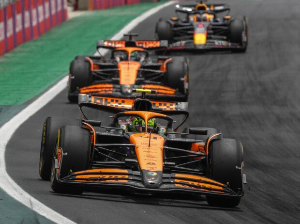 Lando Norris, Oscar Piastri, Max Verstappen Lando Norris, Oscar Piastri, Max Verstappen
