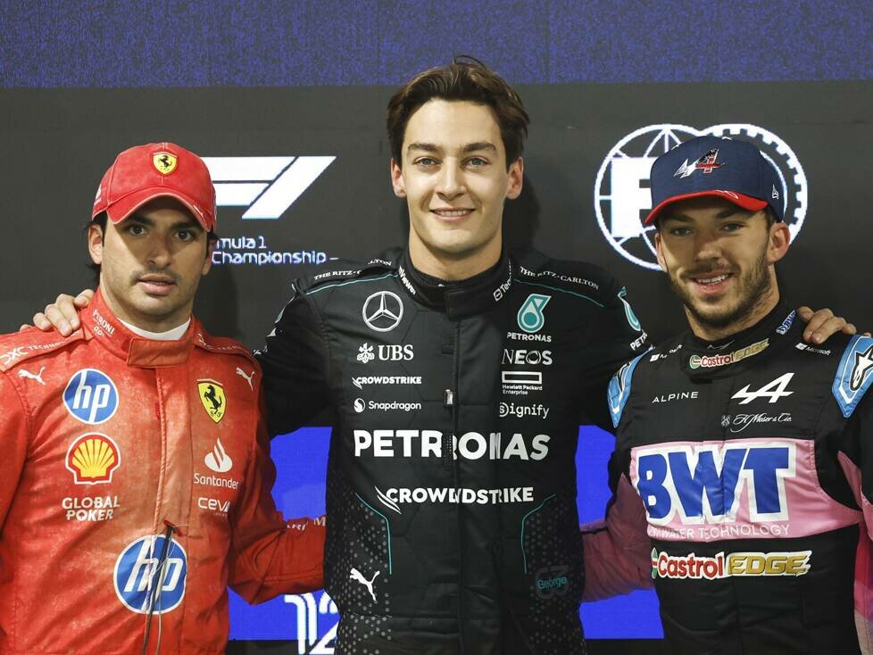 Carlos Sainz, George Russell, Pierre Gasly