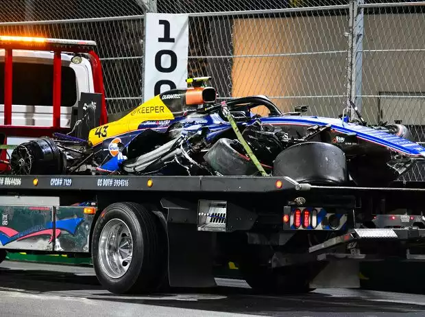 Franco Colapintos Unfall beim Formel-1-Rennen in Las Vegas 2024 Titel-Bild zur News: Franco Colapintos Unfall beim Formel-1-Rennen in Las Vegas 2024