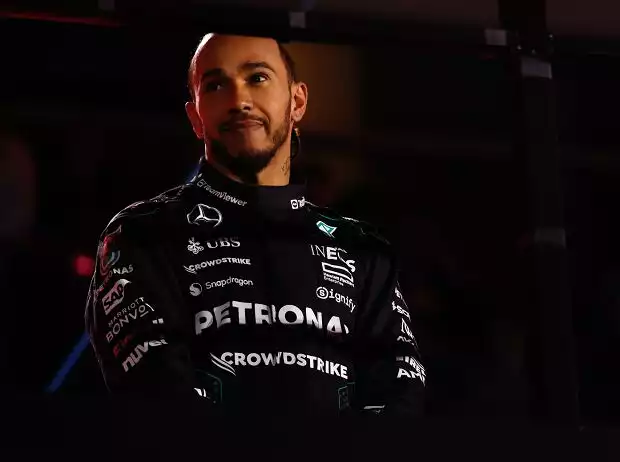 Podium, aber nicht ganz glücklich: Lewis Hamilton in Las Vegas Titel-Bild zur News: Podium, aber nicht ganz glücklich: Lewis Hamilton in Las Vegas