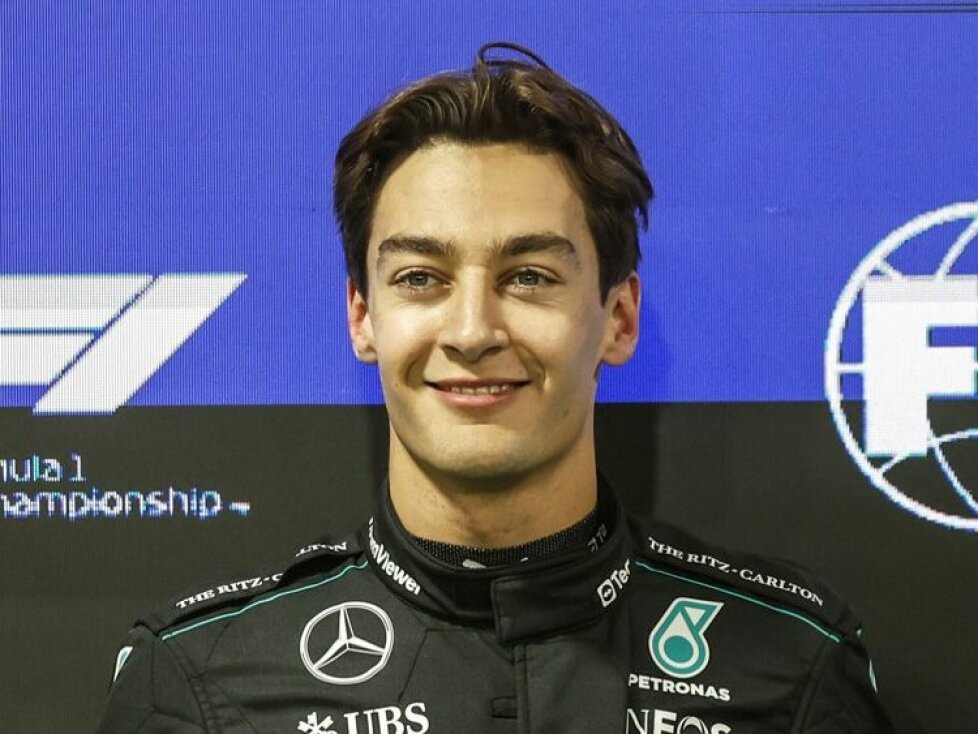 George Russell jubelt über seine Poleposition in Las Vegas