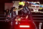 George Russell (Mercedes) und Lewis Hamilton (Mercedes) 