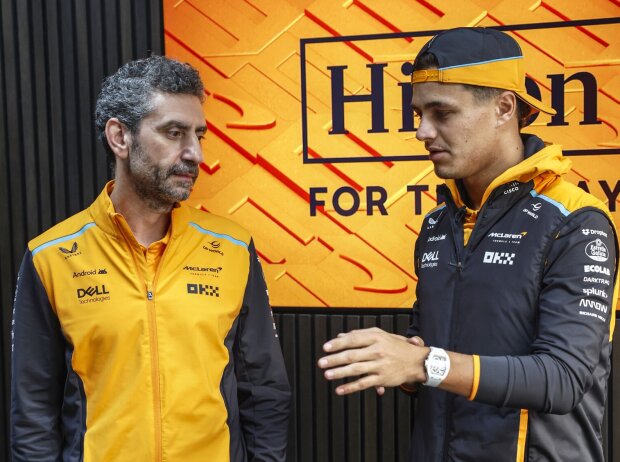 Andrea Stella sieht bei Lando Norris viele Lerneffekte und eine starke Entwicklung Andrea Stella sieht bei Lando Norris viele Lerneffekte und eine starke Entwicklung