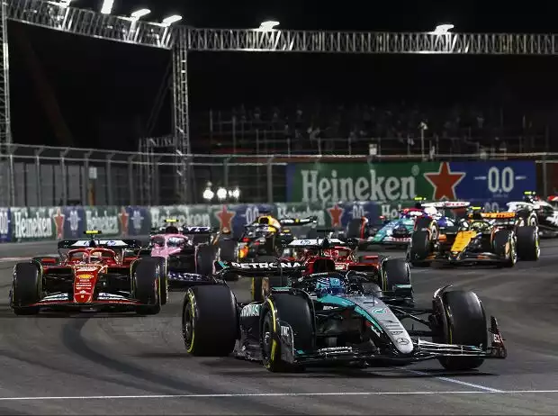 Titel-Bild zur News: George Russell, Carlos Sainz, Charles Leclerc, Pierre Gasly