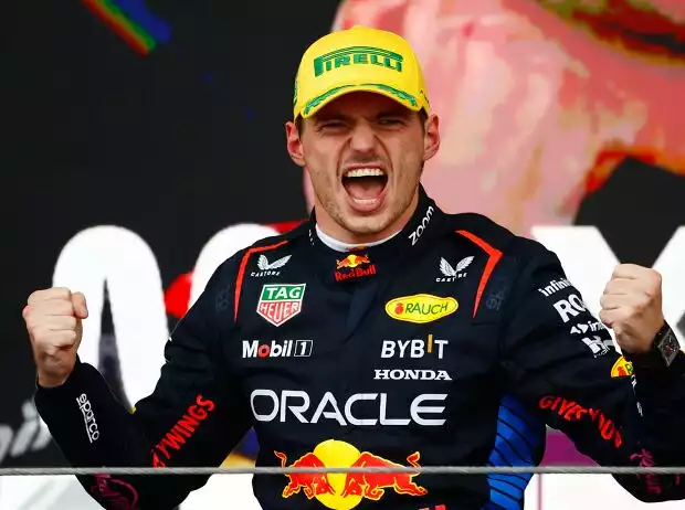 Max Verstappen jubelt: Er ist Formel-1-Weltmeister 2024 Titel-Bild zur News: Max Verstappen jubelt: Er ist Formel-1-Weltmeister 2024