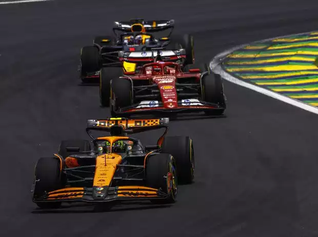 Lando Norris, Charles Leclerc, Max Verstappen Titel-Bild zur News: Lando Norris, Charles Leclerc, Max Verstappen