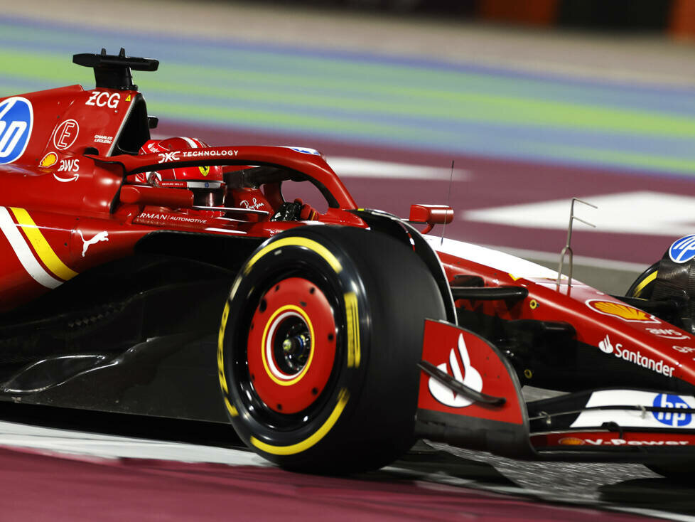 Charles Leclerc (Ferrari SF-24) beim Formel-1-Rennen in Katar 2024