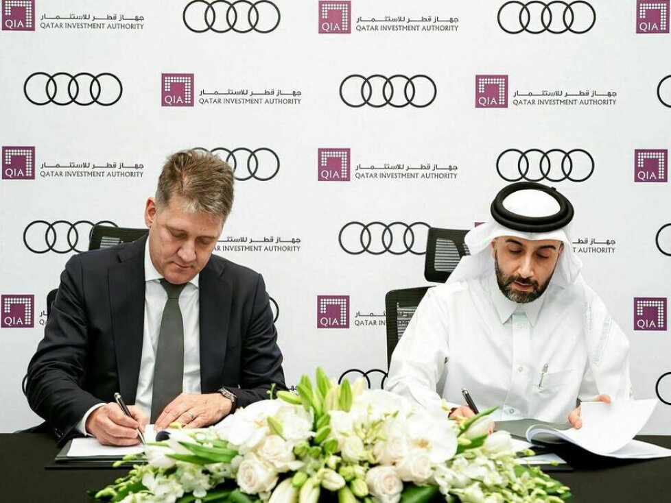 Gernot Döllner (Audi) und Mohammed Al-Sowaidi (QIA)