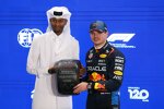 Leichtathlet Mutaz Barsham mit Max Verstappen (Red Bull) 