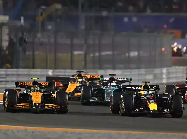 Max Verstappen, Lando Norris, Amaury Cordeel Titel-Bild zur News: Max Verstappen, Lando Norris, Amaury Cordeel