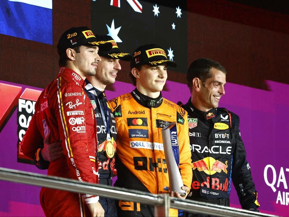 Charles Leclerc, Max Verstappen, Oscar Piastri