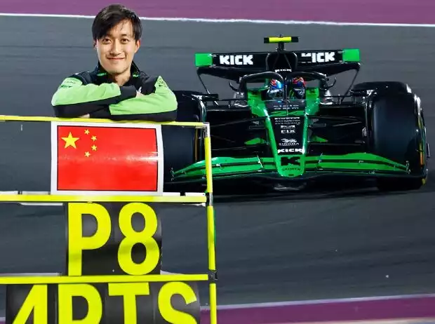 Sauber-Fahrer Guanyu Zhou nach Platz acht in Katar 2024 Titel-Bild zur News: Sauber-Fahrer Guanyu Zhou nach Platz acht in Katar 2024
