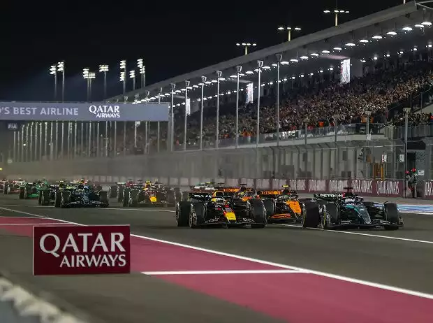 George Russell, Max Verstappen, Lando Norris, Oscar Piastri Titel-Bild zur News: George Russell, Max Verstappen, Lando Norris, Oscar Piastri