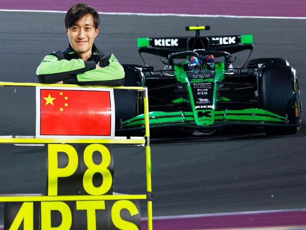Sauber-Fahrer Guanyu Zhou nach Platz acht in Katar 2024