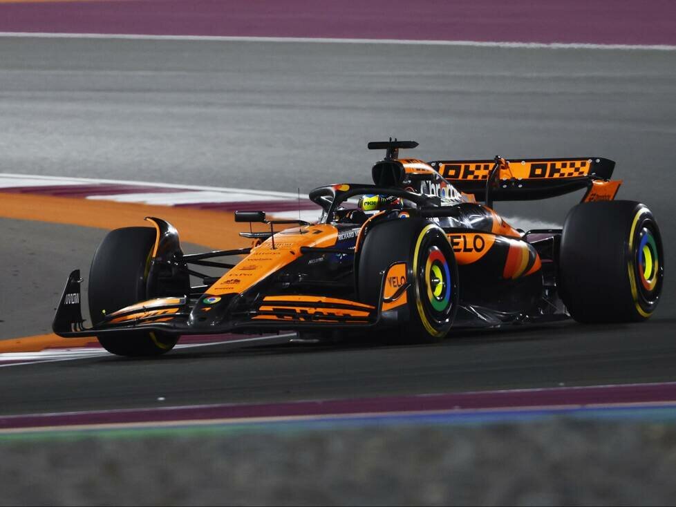 Oscar Piastri im McLaren MCL38 beim Formel-1-Rennen in Katar 2024