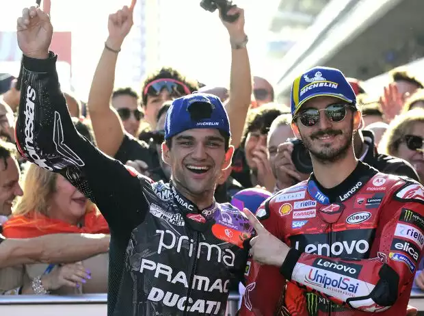 MootGP-Weltmeister 2024: Jorge Martin, mit Francesco Bagnaia Titel-Bild zur News: MootGP-Weltmeister 2024: Jorge Martin, mit Francesco Bagnaia