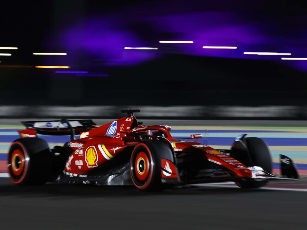 Charles Leclerc (Ferrari SF-24) beim Formel-1-Rennen in Katar 2024
