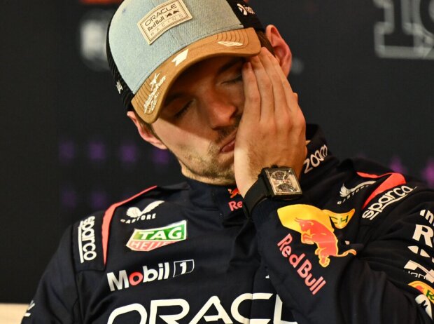 Red-Bull-Fahrer Max Verstappen in der Formel-1-Pressekonferenz 2024 Red-Bull-Fahrer Max Verstappen in der Formel-1-Pressekonferenz 2024