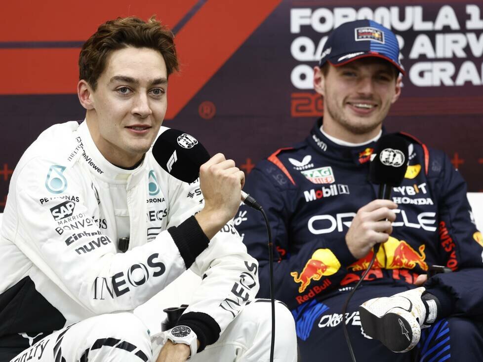 George Russell, Max Verstappen