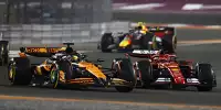 Charles Leclerc (Ferrari SF-24) und Oscar Piastri (McLaren MCL38) beim Formel-1-Rennen in Katar 2024