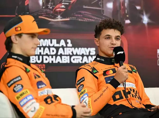 Titel-Bild zur News: Oscar Piastri, Lando Norris