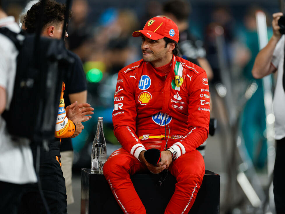 Carlos Sainz (Ferrari) beim Formel-1-Rennen in Abu Dhabi 2024