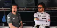 Andrea Stella mit Fernando Alonso am McLaren-Kommandostand 2017 in Österreich