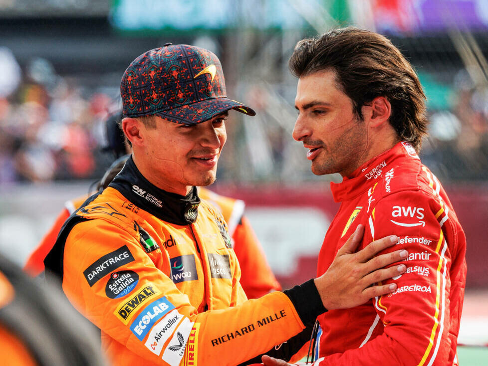 Lando Norris (McLaren) und Carlos Sainz (Ferrari)