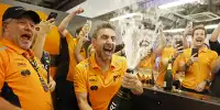 Zak Brown und Andrea Stella feiern den WM-Titel der Konstrukteure 2024