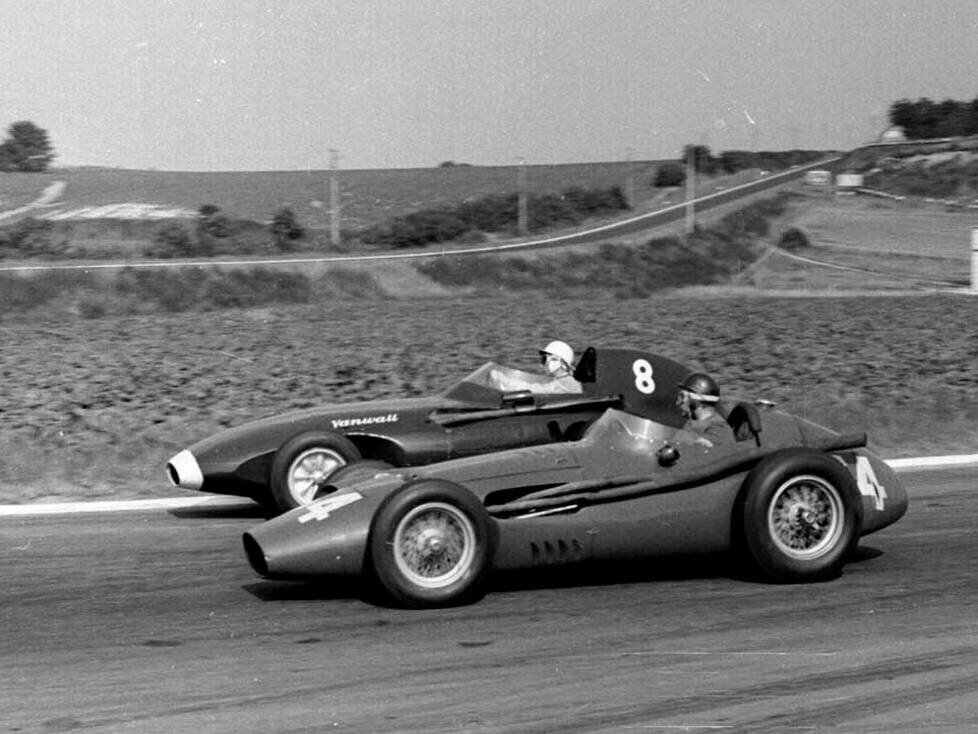 Juan Manuel Fangio, Maserati 250F, Stirling Moss, Vanwall VW10
