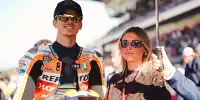 Luca Marini mit Ehefrau Marta