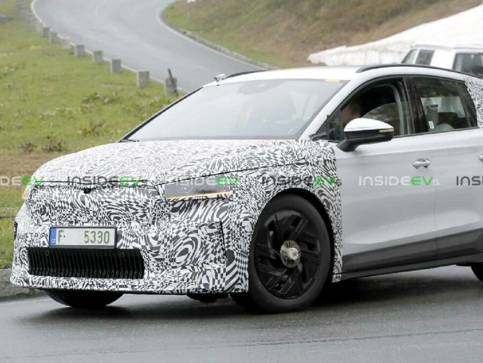 Skoda Enyaq Facelift als Erlkönig