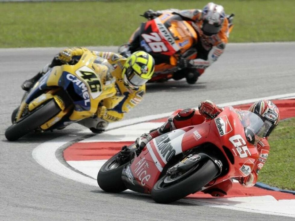 Loris Capirossi, Valentino Rossi, Dani Pedrosa