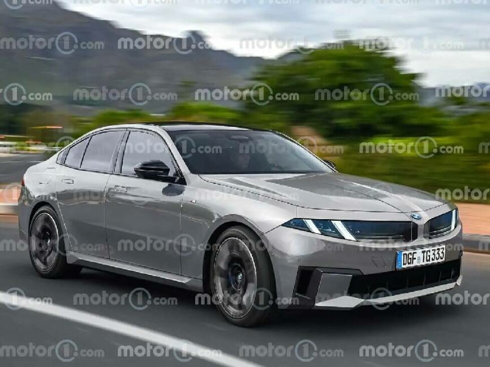 BMW M340i (2025) im Rendering von Motor1.com