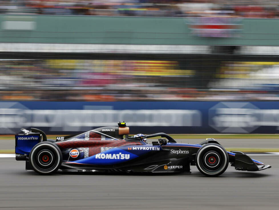 Franco Colapinto (Williams FW46) beim Formel-1-Rennen in Silverstone 2024