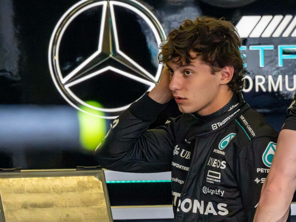 Andrea Kimi Antonelli bei den Formel-1-Testfahrten in Abu Dhabi 2024
