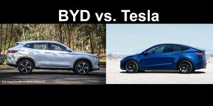 BEV-Verkäufe 2024: Tesla nur noch knapp vor BYD