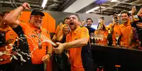 Zak Brown und Andrea Stella jubeln über McLarens WM-Titel 2024